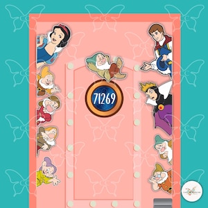 Snow White and the seven dwarfs -Disney Movie Inspired Cruise Suite Door Magnets/Refrigerator car memento souvenir gift