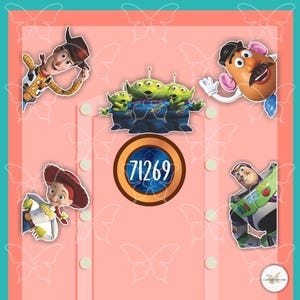 REAL Toy Story -Disney Movie Inspired Magnets Cruise Suite Door Magnets/Door Magnet/Cruise Magnet/ Disney Cruise Decor/cartoon superhero