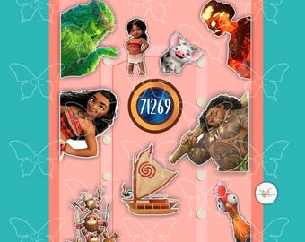 REAL Moana Maui-Disney cartoon Movie Inspired Cruise Suite Door Magnets/Refrigerator car memento souvenir gift