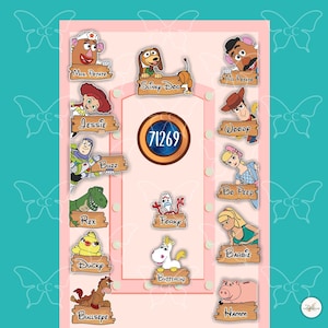 PERSONALIZED Toy Story -Disney Movie Inspired Magnets Cruise Suite Door Magnets/Cruise Magnet/ Disney Cruise Decor/cartoon superhero