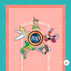 Peter Pan and Tinkerbell -Disney Movie Inspired Magnets Cruise Suite Door Magnets/Door Magnet/ memento souvenir gift