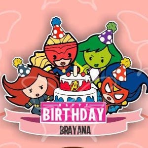 PERSONALIZED Birthday Heroes Avenger Movie-inspired Magnets For Cruise Ships' Stateroom Doors /Gift ideas for cruising /Decor/superhero cute