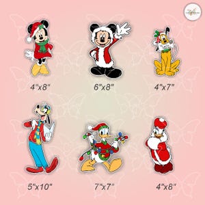 Christmas Mickey & Friends Full- Disney Movie Inspired Magnets Cruise Suite Door Magnets/Refrigerator car memento souvenir gift