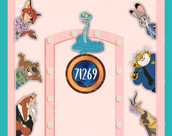 Zootopia-Disney Movie Inspired Cruise Suite Door/Refrigerator car memento souvenir/animals gifts mementos