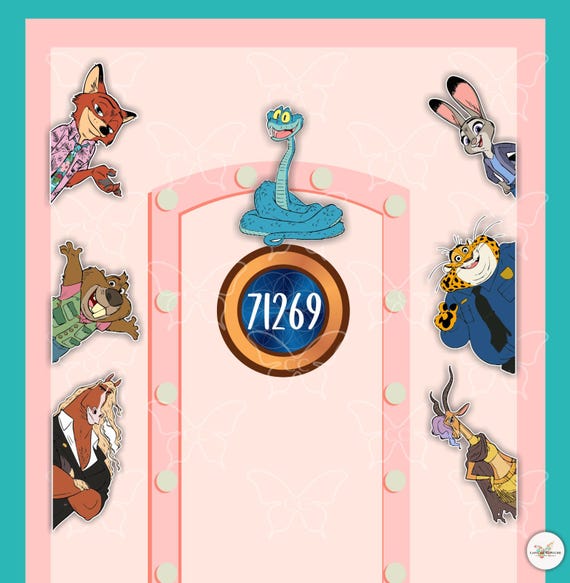 Zootopia-disney Movie Inspired Cruise Suite Door/refrigerator Car