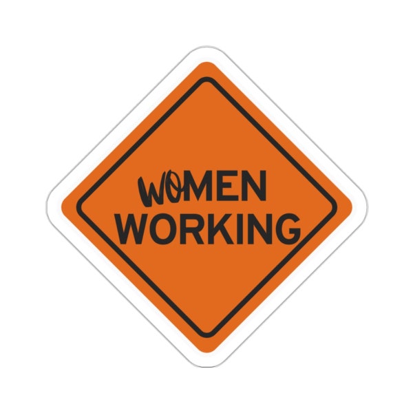 Women Working Construction Sticker