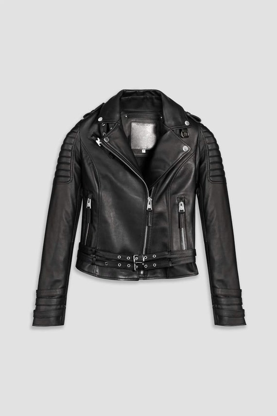 Veste en cuir 100 veritable derniere mode Etsy Canada