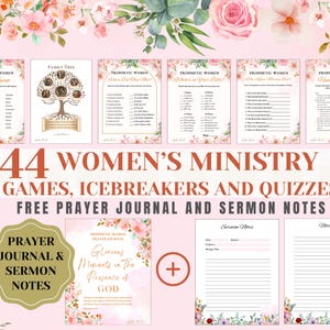 Printable Women’s Ministry Bible Game Bundle Bible Study Christian Fellowship Icebreaker Games Bible Quiz Game Women’s Bible Activities
