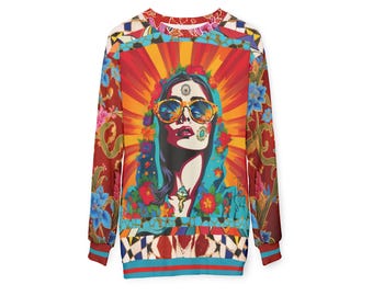 JC Superstar  | Sacred Feminine Pullover | Spiritual Pop Art Fashion