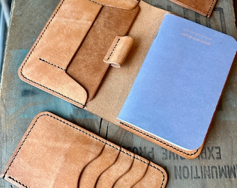 Journal Cover Handstitched Leather Handmade Vegetable Tanned Pueblo Polyester Thread Stitch Gift Fashion Travel Made To Order