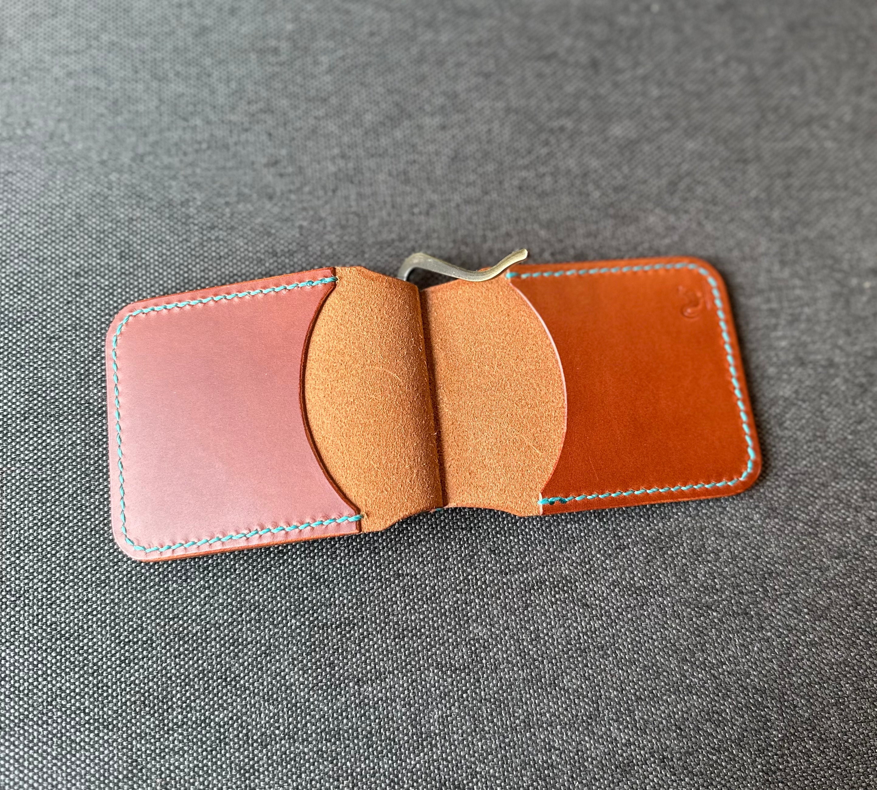 Handmade Leather Money Clip Wallet