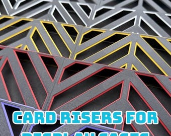 Trading Card Display Riser | Card Risers, Display Stand, Zion Case, PSA Graded, Top Loaders, Vendor Display, TCG Accessories V2