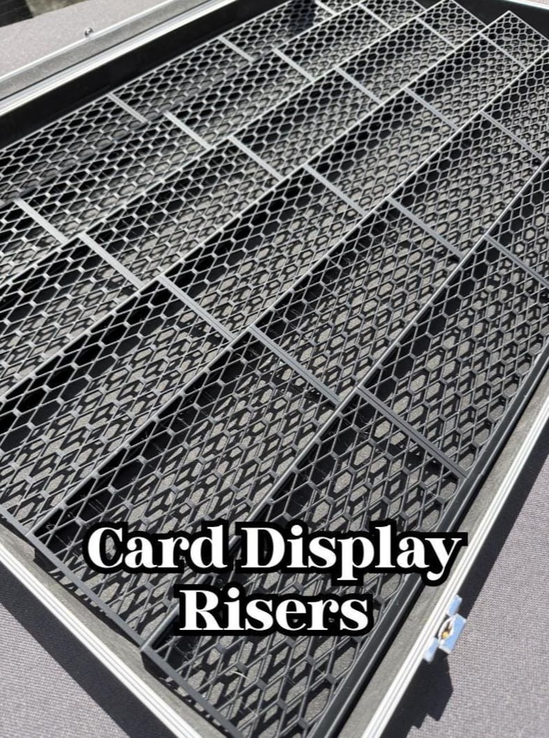 Trading Card Display Riser | Card Risers, Display Stand, Zion Case, PSA Graded, Top Loaders, Vendor Display, TCG Accessories V1 Bild 1