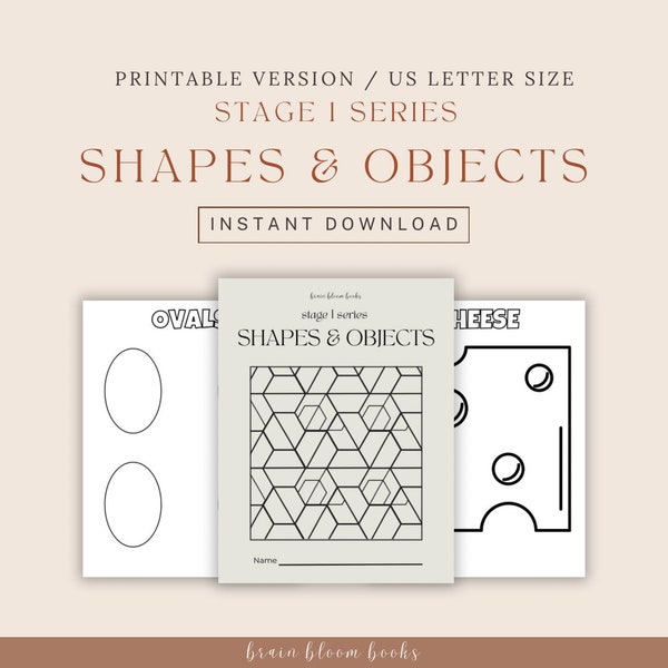 PRINTABLE Children’s Activity Book: Shapes & Objects