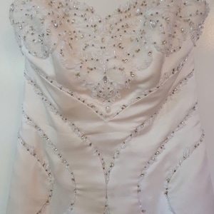 Silk Satin Beaded Wedding Dress