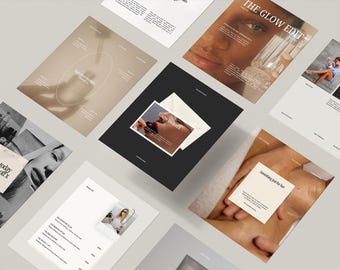 70 Beauty Canva Templates | Skin Clinic, Salon Instagram Posts (Digital Download)