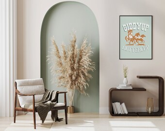Giddyup Buttercup - Stampa artistica digitale tipografica - Estetica country western alla moda - Download immediato
