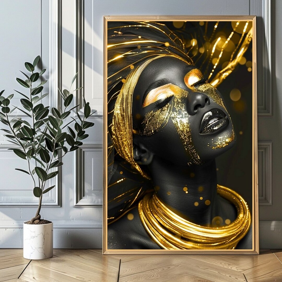 African American Wall Art, Black Woman Art, Wall Decor, Black Art Print ...