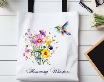 Hummingbird Tote Bag Gift For Mom Birthday Gift Trendy Gift For Wife On Mothers Day Gifts For Sister Beach Tote Bag Gift For Mom Book Bag