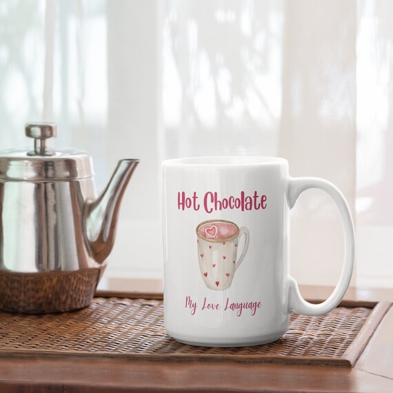 Ceramic Coffee Mug for Hot Chocolate Lovers Friendship Gift Large - Main Image