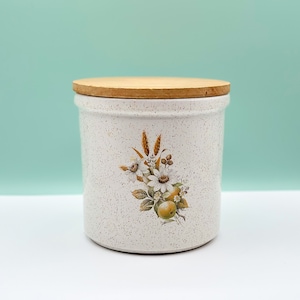 Vintage Blue Mountain Pottery Canister: 1970s Country Charm Decor