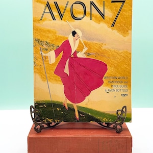 Vintage Avon 7 Western World Handbook, California Collectors, SF Price Guide, Perfume Bottles, Large Paperback, 1981, Avon Catalogues