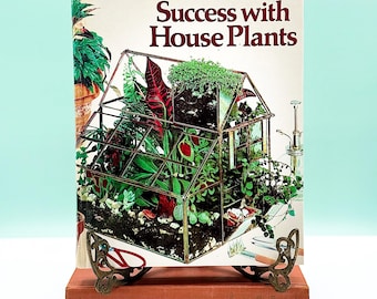 Libro de plantas de interior vintage de los años 80: Guía botánica para la decoración de la mesa de centro