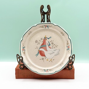 Vintage Marmalade Goose Wüsten- oder Salatplatte, International Tableworks, Made in Japan, Ersatzporzellan, einzeln verkauft, 1 verfügbar