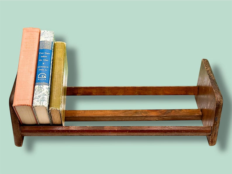 Baint Book Rack Vintage Wooden Tabletop Book Rack: Kid's Room Book Storage - Etsy