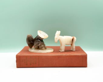 ヴィンテージの手彫り大理石オニキス白鳥 - Etsy 日本
