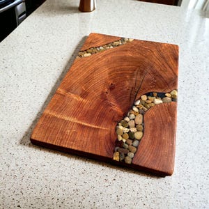 Mesquite Cutting Board W/ Rock River