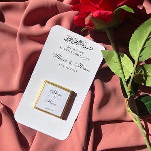 Carte de chocolat personnalisée thème henna (Henné), évènement henna day, cadeau invité, carte de remerciement Tout types, henna party