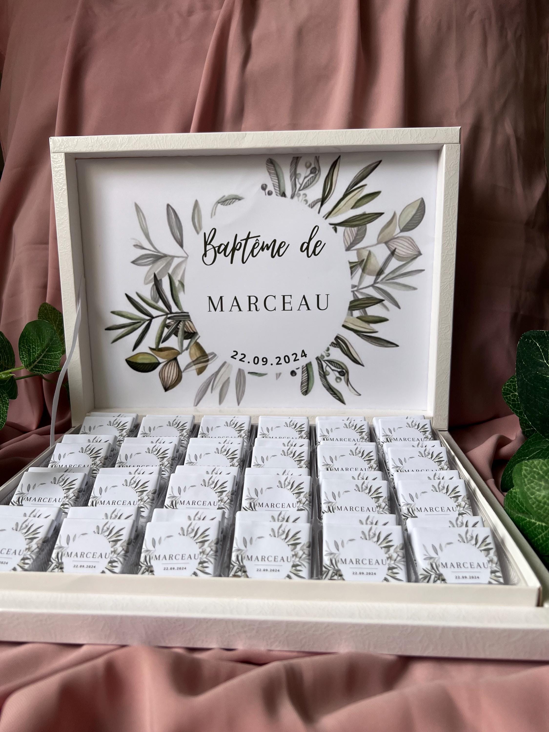 Personalized Chocolate Wedding Favor Box