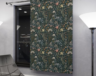 Forest Fern Curtain | Botanical Cottagecore Window Panel