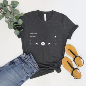 Custom Song Name T-Shirt | Personalized Music Gift
