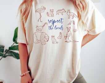 Comfort Colors® National Park Shirt | Respect The Locals Camping Shirt | Gift For Granola Girl Shirt