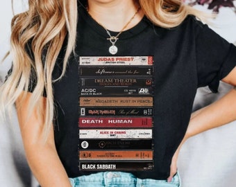 Retro Rock Cassette Tape T-Shirt | 80s Rock Band Tee