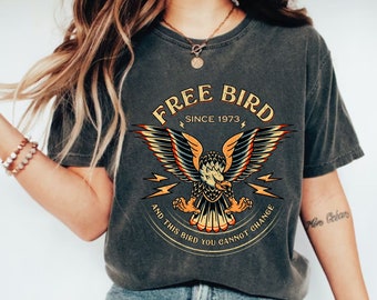 Free Bird Comfort Colors T-Shirt | Retro Rock Band Tee