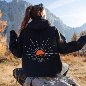 Sunset Beach Oversized Hoodie | Beachy Sweatshirt Coconut Girl Surf Hoodie Beach Sweatshirt