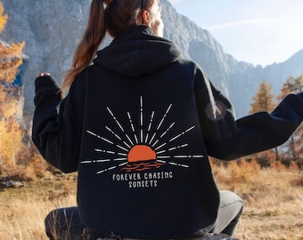 Sunset Beach Oversized Hoodie | Coconut Girl Surf Sweatshirt
