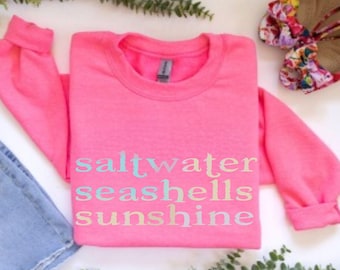 Sunshine Beach Vacation Sweatshirt | Coastal Crewneck for Ocean Lovers