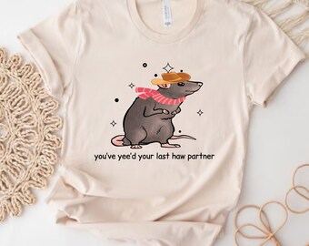 Cowboy Possum Meme T-Shirt | Funny Western Tee