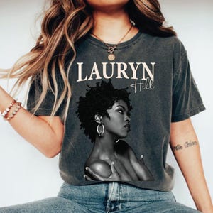 Comfort Color Lauryn 90s Graphic T-shirt | Singer Music Lauryn concert 2024 | Lauryn Fans Gift For Unisex T-shirt