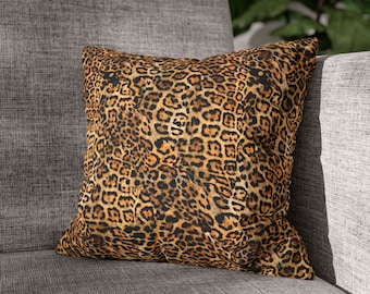 Cheetah Pillow | Spun Polyester Square Animal Print Pillows