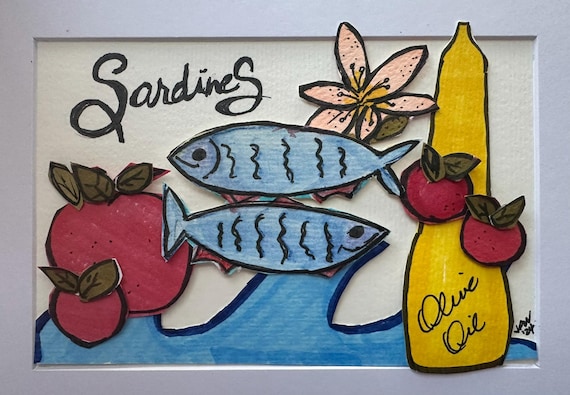Tin of Fun - 2 Blue Sardines with Yellow Olive Oil