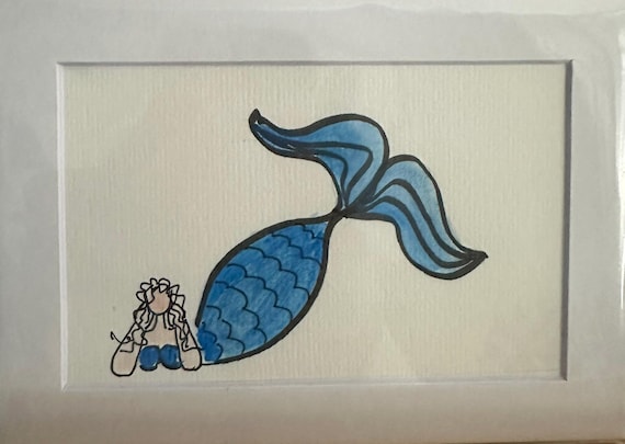 Mermaid in Dark Blue