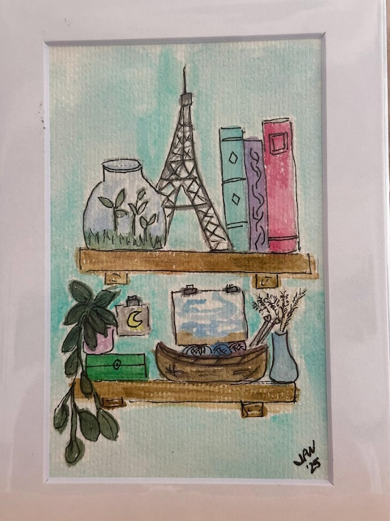 My Seascape Shelves - Effiel Tower & Netting Bowl