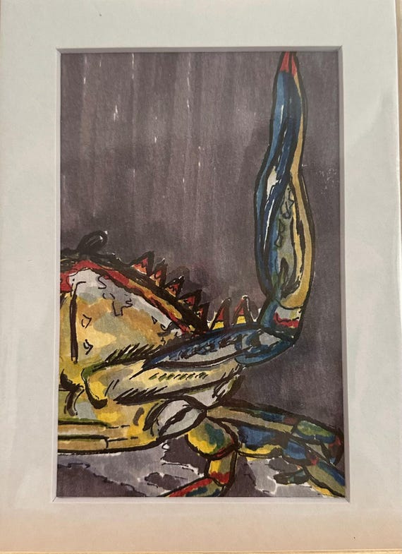 Crab in Dark BG