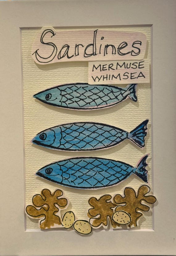 Tin of Fun - 3 Blue Sardines