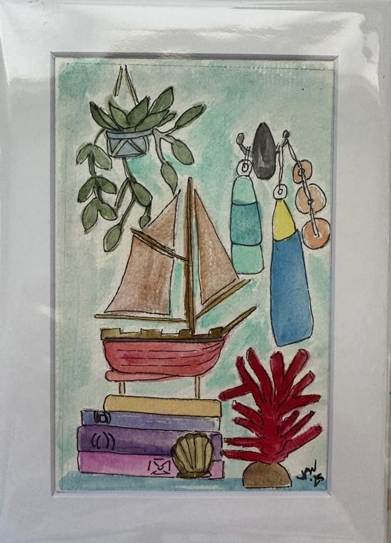 My Shelves - Sailboat and Buoys